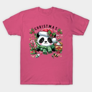 Panda merry christmas T-Shirt